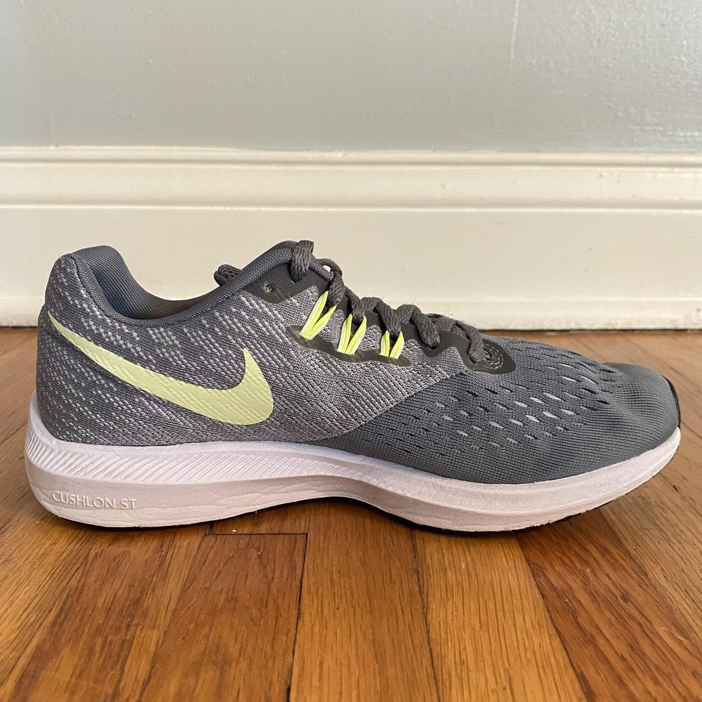 Nike Air Zoom Winflo 4 Shoes Womens Size 7.5 Volt Running Cushlon ST 898485-005 - Picture 10 of 13